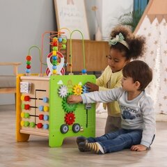 Didelis medinis veiklos kubas - rūšiuoklis vaikams Viga kaina ir informacija | Žaislai kūdikiams | pigu.lt