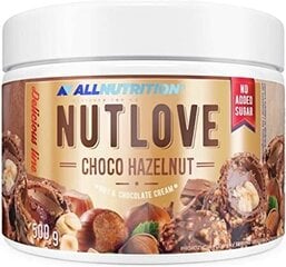 Шоколадный лесной орех AllNutrition Nutlove, 500 г цена и информация | Сладости | pigu.lt