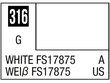 Dažai Mr.Hobby - Mr.Color serijos nitro dažai C-316 FS17875 White, 10ml kaina ir informacija | Piešimo, tapybos, lipdymo reikmenys | pigu.lt