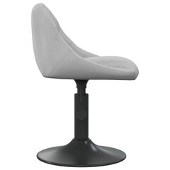 vidaXL Valgomojo kėdė, šviesiai pilkos spalvos, aksomas (335316)  kaina ir informacija | Virtuvės ir valgomojo kėdės | pigu.lt
