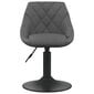 Valgomojo kėdė, tamsiai pilkos spalvos, aksomas (335317) цена и информация | Virtuvės ir valgomojo kėdės | pigu.lt
