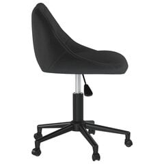 Pasukama valgomojo kėdė, juoda, aksomas (335481) kaina ir informacija | Virtuvės ir valgomojo kėdės | pigu.lt