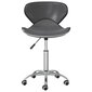 Pasukamos valgomojo kėdės, 2vnt., pilkos spalvos, dirbtinė oda kaina ir informacija | Virtuvės ir valgomojo kėdės | pigu.lt