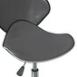 Pasukamos valgomojo kėdės, 2vnt., pilkos spalvos, dirbtinė oda kaina ir informacija | Virtuvės ir valgomojo kėdės | pigu.lt