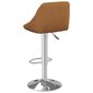 Baro taburetės, 2 vnt., rudos spalvos, aksomas kaina ir informacija | Virtuvės ir valgomojo kėdės | pigu.lt