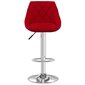 Baro taburetės, 2 vnt., raudonojo vyno spalvos, aksomas kaina ir informacija | Virtuvės ir valgomojo kėdės | pigu.lt