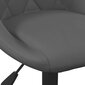 Pasukamos valgomojo kėdės, 2vnt., tamsiai pilkos, aksomas kaina ir informacija | Virtuvės ir valgomojo kėdės | pigu.lt