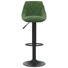 Baro taburetės, 2vnt., tamsiai žalios spalvos, aksomas kaina ir informacija | Virtuvės ir valgomojo kėdės | pigu.lt