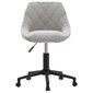 Pasukama biuro kėdė, šviesiai pilkos, aksomas цена и информация | Biuro kėdės | pigu.lt