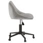 Pasukama biuro kėdė, šviesiai pilkos, aksomas цена и информация | Biuro kėdės | pigu.lt
