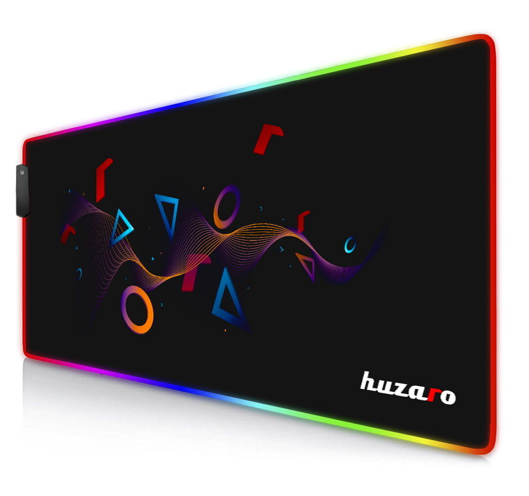 Huzaro- Mousepad 2.0 XL RGB, juoda kaina ir informacija | Pelės | pigu.lt