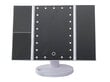 Kosmetinis veidrodis su LED apšvietimu su padidinimu, Baltas цена и информация | Kosmetinės, veidrodėliai | pigu.lt