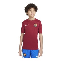 Futbolo marškinėliai vaikams Nike FC Barcelona, raudoni kaina ir informacija | Futbolo apranga ir kitos prekės | pigu.lt