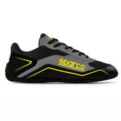 Lenktynių batai Sparco, S-pole, geltoni/juodi kaina ir informacija | Moto batai | pigu.lt