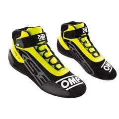 Lenktynių batai OMP KS-3 Geltona / juoda Dydis 44 kaina ir informacija | Moto batai | pigu.lt