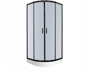 Dušo kabina Kerra Tiara 90, su padėklu kairinės durys kaina ir informacija | Dušo kabinos | pigu.lt