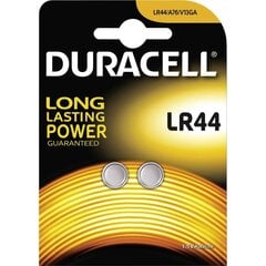 Элементы Duracell LR44, 2 шт. цена и информация | Батарейки | pigu.lt