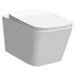 WC komplektas: potinkinis rėmas Geberit Duofix Basic, su pakabinamu klozetu Tinos ir mygtuku Delta kaina ir informacija | Klozetai | pigu.lt