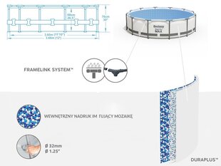 Бассейн Bestway Steel Pro Max, 366x76 цена и информация | Бассейны | pigu.lt