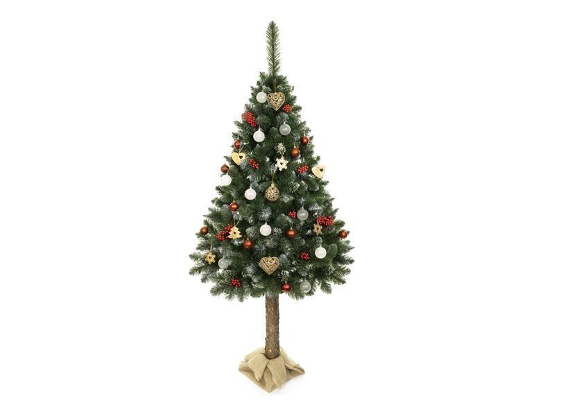 Dirbtinė kalėdinė eglutė ant deimantinės pušies kamieno, 1,8 m kaina ir informacija | Eglutės, vainikai, stovai | pigu.lt