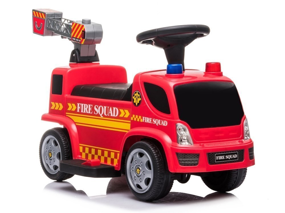 Vienvietis Elektrinis gaisrinės automobilis, raudonas kaina ir informacija | Elektromobiliai vaikams | pigu.lt