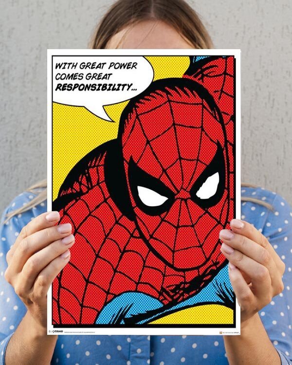 Spiderman - retro plakatas 40x50 cm kaina ir informacija | Reprodukcijos, paveikslai | pigu.lt