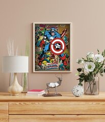 Plakatas Marvel Comics Captain America Retro, 40x50 cm kaina ir informacija | Reprodukcijos, paveikslai | pigu.lt