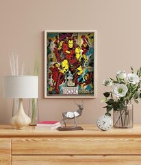 Plakatas Marvel Comics Iron Man Retro, 40x50 cm kaina ir informacija | Reprodukcijos, paveikslai | pigu.lt