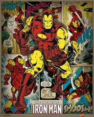 Комиксы Marvel - Железный Человек Ретро - постер 40x50 cm цена и информация | Репродукции, картины | pigu.lt