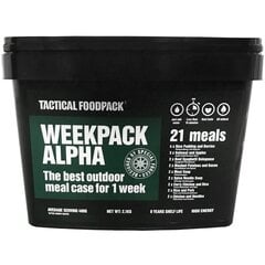 WeekPack Alpha maisto produktų su mėsa rinkinys savaitei, 2,08 kg kaina ir informacija | Paruoštas maistas | pigu.lt