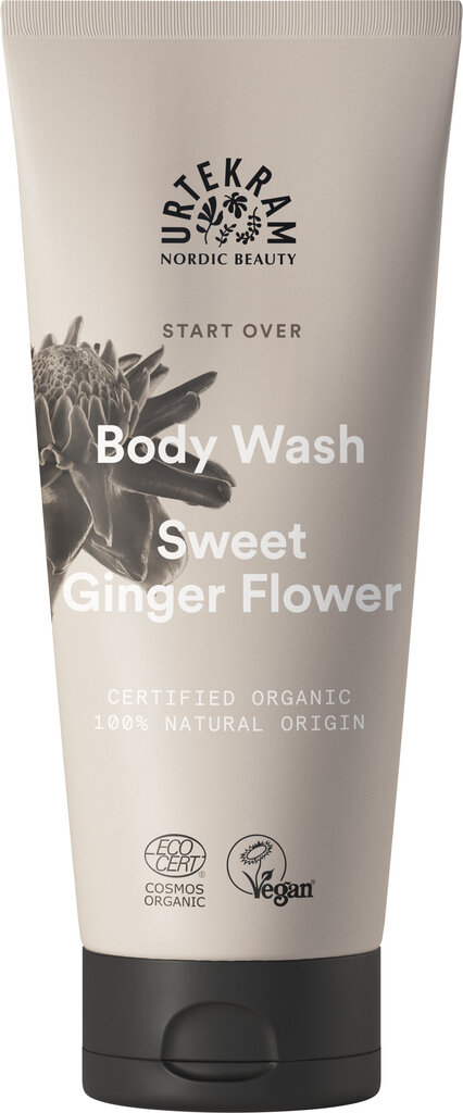 Kūno prausiklis Urtekram Sweet Ginger Flower 200 ml kaina ir informacija | Dušo želė, aliejai | pigu.lt