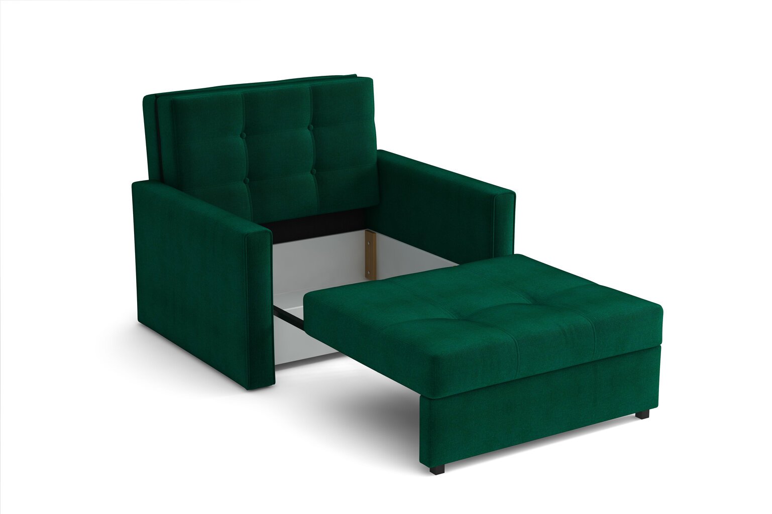 Sofa NORE Iva 1, tamsiai žalia цена и информация | Sofos | pigu.lt