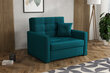 Sofa NORE Iva 1, šviesiai mėlyna kaina ir informacija | Sofos | pigu.lt