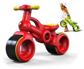 Vaikiškas paspiriamas dviratis, rožinis kaina ir informacija | Balansiniai dviratukai | pigu.lt