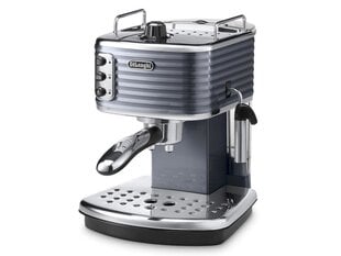 Delonghi Scultura Coffee maker ECZ351.GY Pump pressure 15 bar, Built-in milk frother, Semi-automatic, 1100 W, Grey цена и информация | Кофемашины | pigu.lt