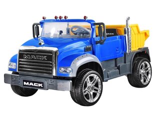 Dvivietis Vaikiškas elektromobilis „Mack Trucks“, mėlynas kaina ir informacija | Elektromobiliai vaikams | pigu.lt