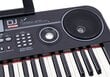 Vaikiškas pianinas su 61 klavišu ir mikrofonu, juodas kaina ir informacija | Lavinamieji žaislai | pigu.lt