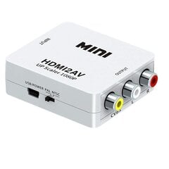 Видео конвертер Адаптер HDMI в AV RCA Converter цена и информация | Адаптеры, USB-разветвители | pigu.lt