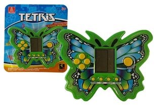 Электронная игра в форме бабочки "Тетрис", зеленая цена и информация | Настольные игры, головоломки | pigu.lt