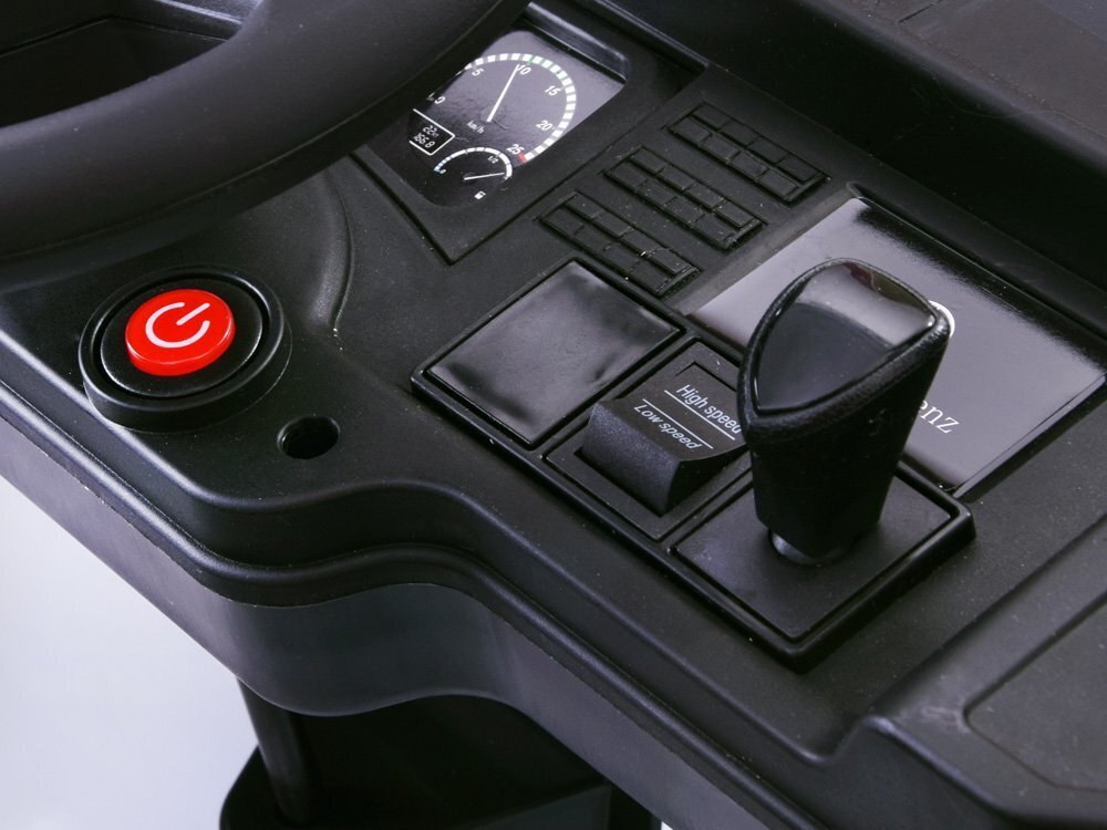Vaikiškas vienvietis elektromobilis „Mercedes benz Actros“, raudonas kaina ir informacija | Elektromobiliai vaikams | pigu.lt