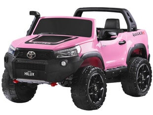 Двухместный электромобиль Toyota Hilux розовый цена и информация | Электромобили для детей | pigu.lt