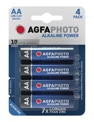 Элементы AgfaPhoto Alkaline Power AA LR6 (4 шт.) цена и информация | Батарейки | pigu.lt