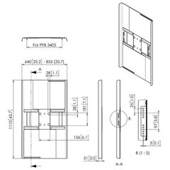 Держатель телевизора Vogel's PFA 9121, 50-55" цена и информация | Кронштейны и крепления для телевизоров | pigu.lt