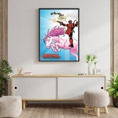 Дэдпул Единорог - плакат 61x91,5 cm цена и информация | Репродукции, картины | pigu.lt
