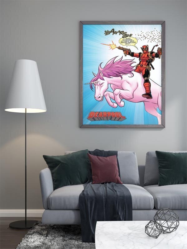Plakatas Deadpool Unicorn, 61x91,5 cm kaina ir informacija | Reprodukcijos, paveikslai | pigu.lt