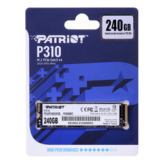 Жесткий диск SSD Patriot Viper P310 M.2 PCI-Ex4 NVMe 240ГБ цена и информация | Внутренние жёсткие диски (HDD, SSD, Hybrid) | pigu.lt
