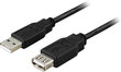 Deltaco, USB-A, 0.2 m kaina ir informacija | Kabeliai ir laidai | pigu.lt
