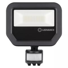 Светодиодный прожектор Ledvance Floodlight PFM, с датчиком движения, 20W/3000K, IP65 BK цена и информация | Уличные светильники | pigu.lt