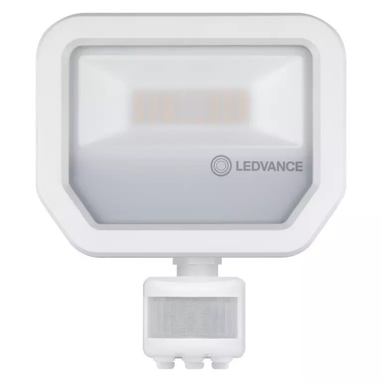 LED prožektorius LEDVANCE Floodlight PFM su judesio davikliu 20W/4000K IP65 WT kaina ir informacija | Lauko šviestuvai | pigu.lt