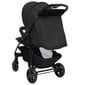 Vaikiškas vežimėlis 2-1 vidaXL Black kaina ir informacija | Vežimėliai | pigu.lt